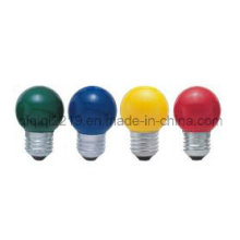 G45 Ball forma incandescente bulbo com revestimento de cor